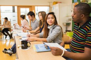 Students in a classroom